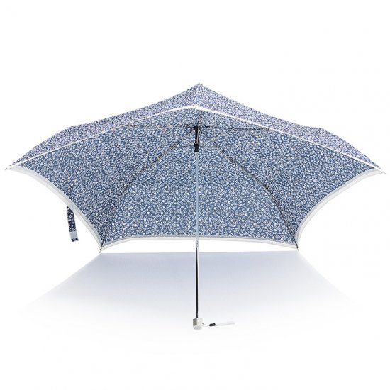 【waterfront】折りたたみ傘 晴雨兼用傘 軽量165g 5スタープレミアム モノトーンフラワー ウォーターフロント シューズセレクション