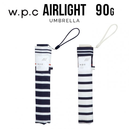 【wpc】折りたたみ傘 超軽量90g傘 Air-light Umbrella セーラーボーダー w.p.c ワールドパーティー