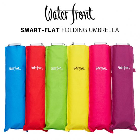 ウォーターフロント Waterfront 軽量 折りたたみ傘 スマートフラット カラー 薄型 日傘 晴雨兼用傘