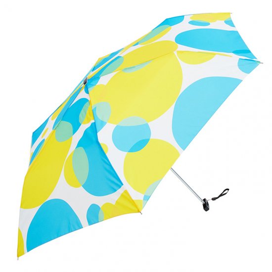 ウォーターフロント Waterfront 軽量 折りたたみ傘 レディース ポケフラットPOPドット 薄型 日傘 晴雨兼用傘