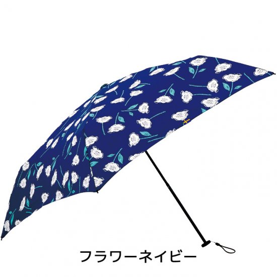 【mabu】 UVカット90% レディース折りたたみ傘 moz x mabu  耐風骨 UVカットミニ フラワー 晴雨兼用傘 マブ