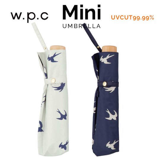 Wpc 日傘 遮光遮熱傘 折りたたみ傘 晴雨兼用傘 遮光軽量 ツバメ mini w.p.c ワールドパーティー