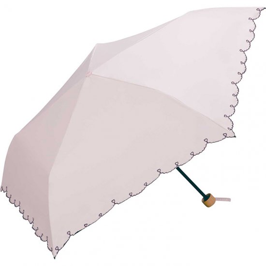 Wpc 日傘 遮光遮熱傘 折りたたみ傘 晴雨兼用傘 遮光軽量 ハートスカラップ mini w.p.c ワールドパーティー
