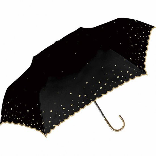 日傘 折りたたみ傘 裏ブラックコーティング 遮光率100％ ステラ 遮光遮熱傘 晴雨兼用傘