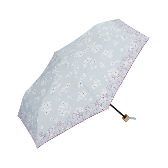 【Wpc】 日傘 折りたたみ傘 晴雨兼用傘 フラワープリントスカラップmini w.p.c ワールドパーティー