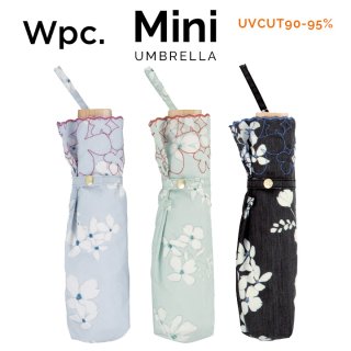 【Wpc】 日傘 折りたたみ傘 晴雨兼用傘 フラワープリントスカラップmini w.p.c ワールドパーティー
