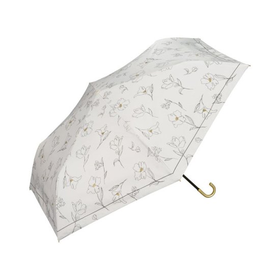 【Wpc】 日傘 遮光遮熱傘 折りたたみ傘 晴雨兼用傘 遮光フラワードローイングmini w.p.c ワールドパーティー