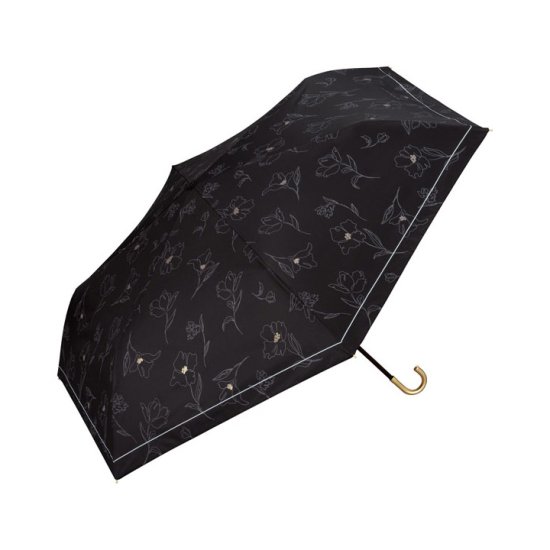 【Wpc】 日傘 遮光遮熱傘 折りたたみ傘 晴雨兼用傘 遮光フラワードローイングmini w.p.c ワールドパーティー