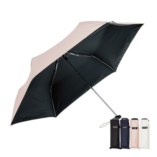 【waterfront】折りたたみ 軽量 折りたたみ傘 ポケフラット　サンシェイド 薄型 日傘 晴雨兼用傘