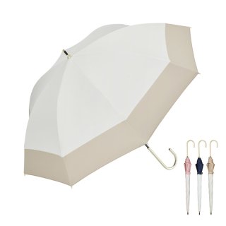 ウォーターフロント Waterfront 日傘 遮光遮熱傘 レディース傘 スレンダーハンドル　ＵＶブロック 晴雨兼用UVカット99%傘 ウォーターフロント