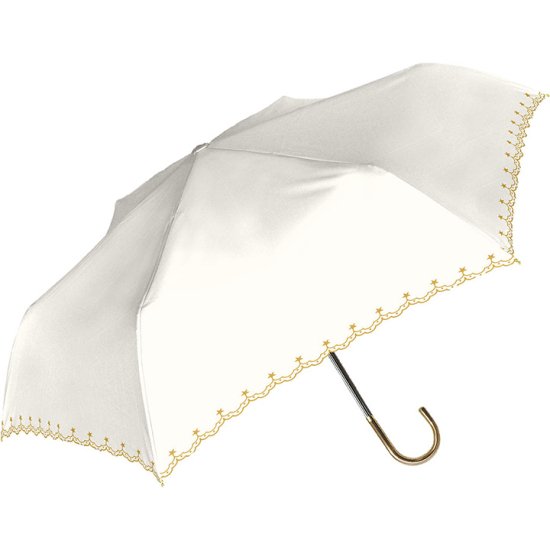 日傘 レディース折りたたみ傘 晴雨兼用 遮光率100％ 軽量 UVスパークルスカイ
