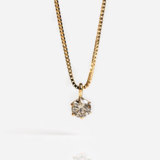 Champagne Diamond & Venetian Necklace 0.1ct | K18