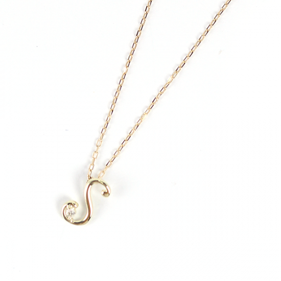 Initial Necklace【S】| K10YG