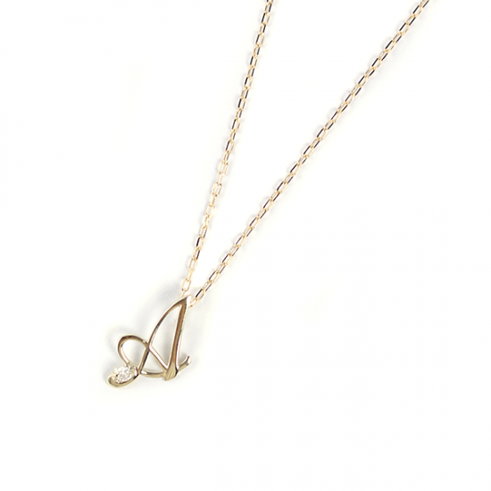Initial Necklace【A】| K10YG