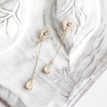 Opal Chain Earring | K10YG