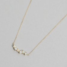 Cluster Opal Necklace | K10YG