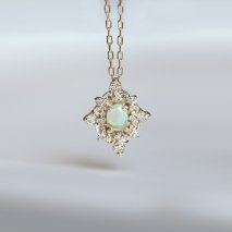 Opal & Diamond Necklace | K10YG