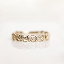 Diamond Lace Ring | K10YG