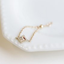 Diamond Motif Chain Ring | K10YG