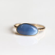 Blue Opal Ring | K10YG