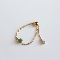 Emerald  Chain Ring | K10YG〈WEB限定〉