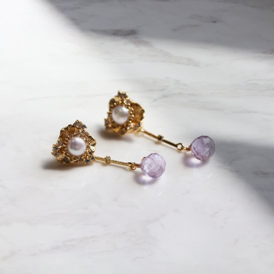  Color Stone & Pearl Pierce<img class='new_mark_img2' src='https://img.shop-pro.jp/img/new/icons14.gif' style='border:none;display:inline;margin:0px;padding:0px;width:auto;' />