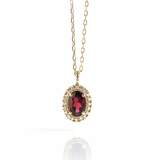 Garnet Necklace | K10YG〈Web限定〉<img class='new_mark_img2' src='https://img.shop-pro.jp/img/new/icons14.gif' style='border:none;display:inline;margin:0px;padding:0px;width:auto;' />
