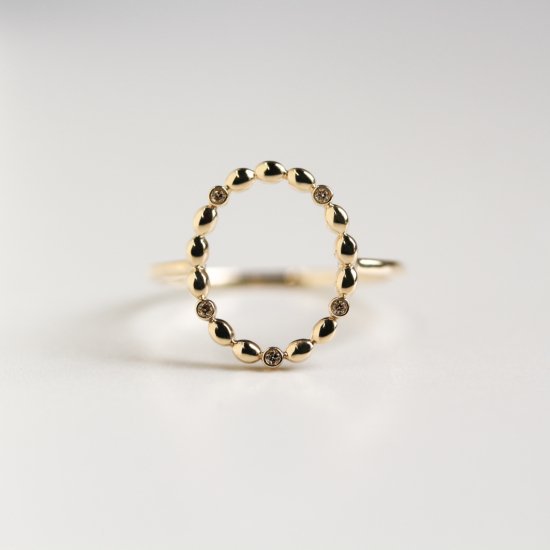 Tiny Diamond Ring【Couronne】| K10YG