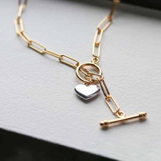 Heart Combination Necklace | SV925 <img class='new_mark_img2' src='https://img.shop-pro.jp/img/new/icons14.gif' style='border:none;display:inline;margin:0px;padding:0px;width:auto;' />