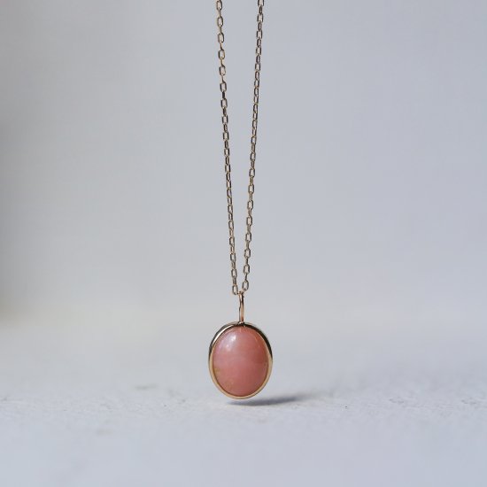 Pink Opal Necklace | K10YG