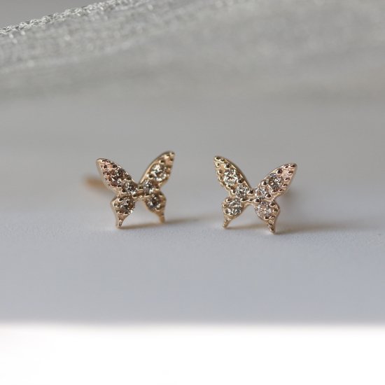 Butterfly Diamond Pierce | K10YG