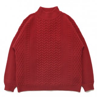 Seijaku High neck Knit / RED