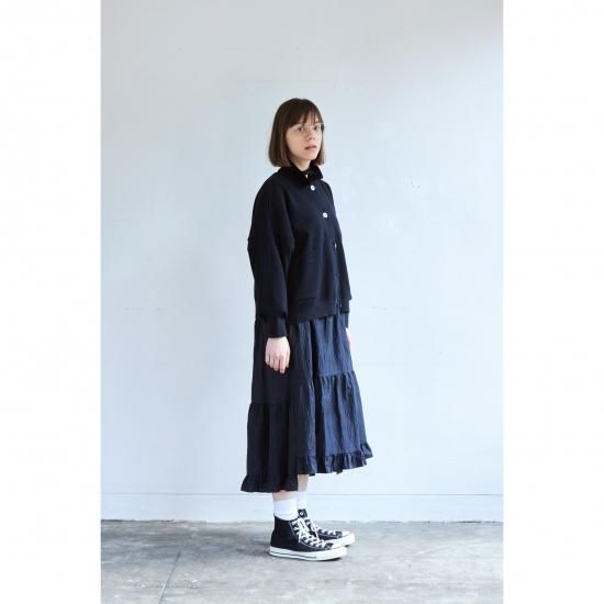 Sazanami Collar Cardigan / BLACK - YASHIKI Sazanami Collar Cardigan / BLACK - YASHIKI