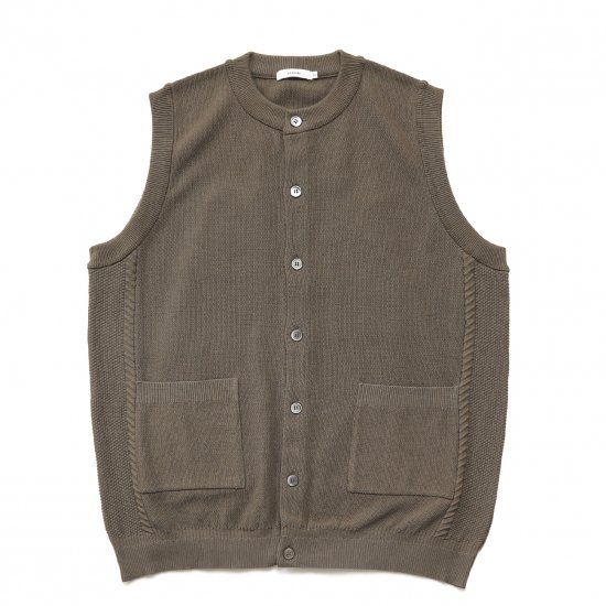 Mizuoto Knit Vest / MOCHA - YASHIKI