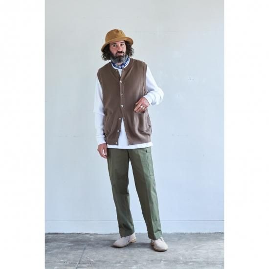 Mizuoto Knit Vest / ORANGE - YASHIKI