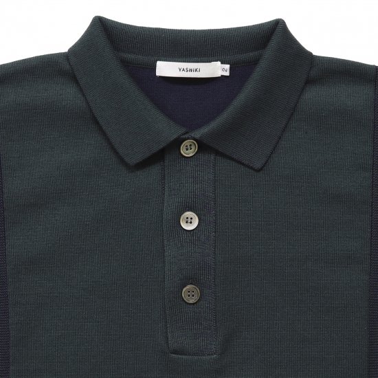 Shuten Knit Polo / BROWN - YASHIKI