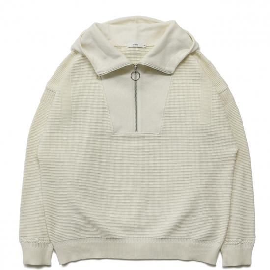 Tasogare High neck Hoodie / WHITE - YASHIKI