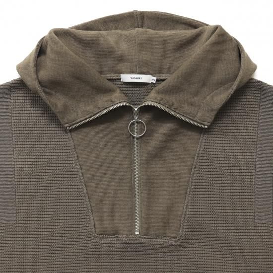 Tasogare High neck Hoodie / WHITE - YASHIKI