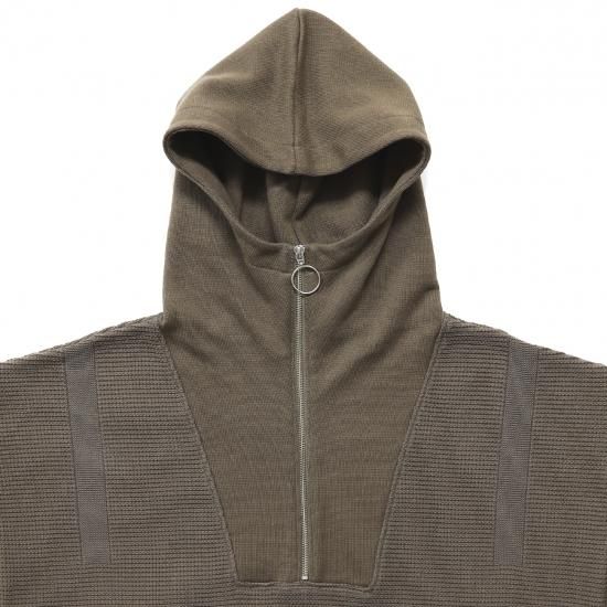 【YASHIKI 21AW】Tasogare High Neck Hoodie YASHIKI - 【ラスト1点】【21AW】Tasogare High Neck Hoodie