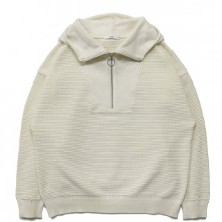 Tasogare High neck Hoodie / WHITE