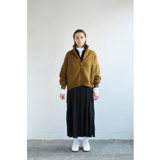 Akane Knit Blouson / BROWN - YASHIKI Akane Knit Blouson / BROWN - YASHIKI
