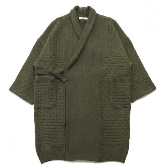 Ochibabune Knit Coat / BLACK - YASHIKI Ochibabune Knit Coat / BLACK - YASHIKI