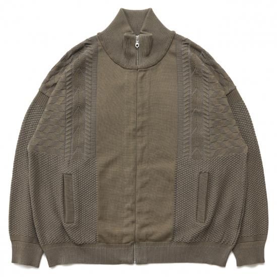 トップス YASHIKI Natsumi Knit Blouson(MOCHA)size2 YASHIKI - 【ラスト1点】【22SS】Natsumi Knit Blouson(MOCHA) | Salty