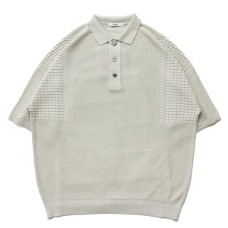 Hyoka Knit Polo / PEARL-GRAY