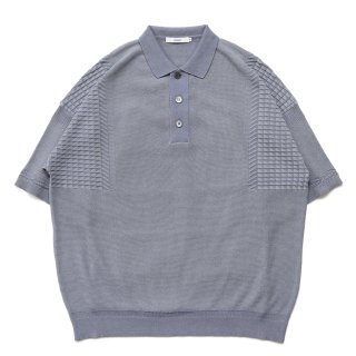 Hyoka Knit Polo / PALE-BLUE