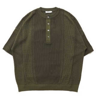 Namikage Henley Knit / OLIVE