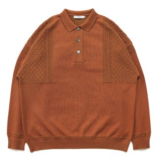 Hatsushimo Knit Polo / Orange