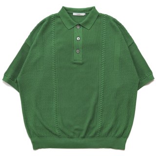 Tsubomi Knit Polo / Kelly-green