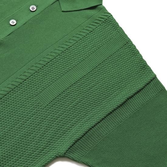 トップス YASHIKI Tsubomi Knit Polo(NAVY) Tsubomi Knit Polo / Navy - YASHIKI