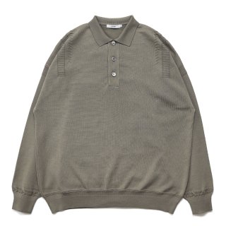 Yonaga Knit Polo / GREIGE